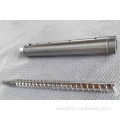 High Speed Injection Screw Barrel Tool Steel Electroplated